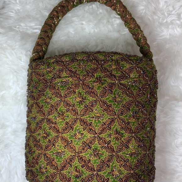 BELLASIMA BEADED FABRIC BAG - Picture 2 of 13